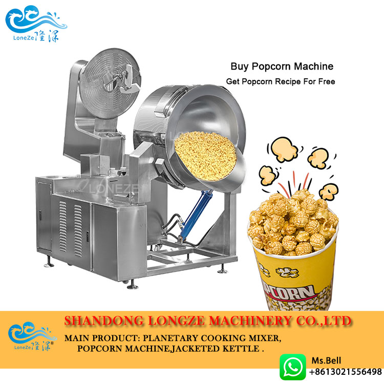 caramel popcorn machine, industrial popcorn machine, automatic popcorn machine