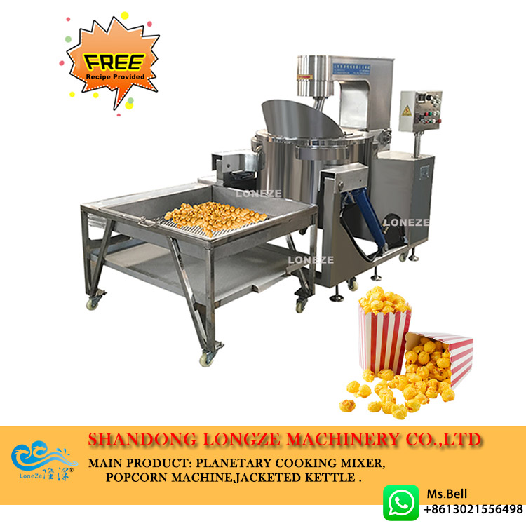 industrial popcorn machine, gas popcorn machine, caramel popcorn machine