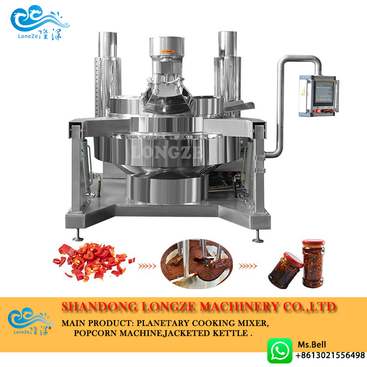 automatic cooking pot with mixer, tomato paste cooking pot,paste cooking mixer