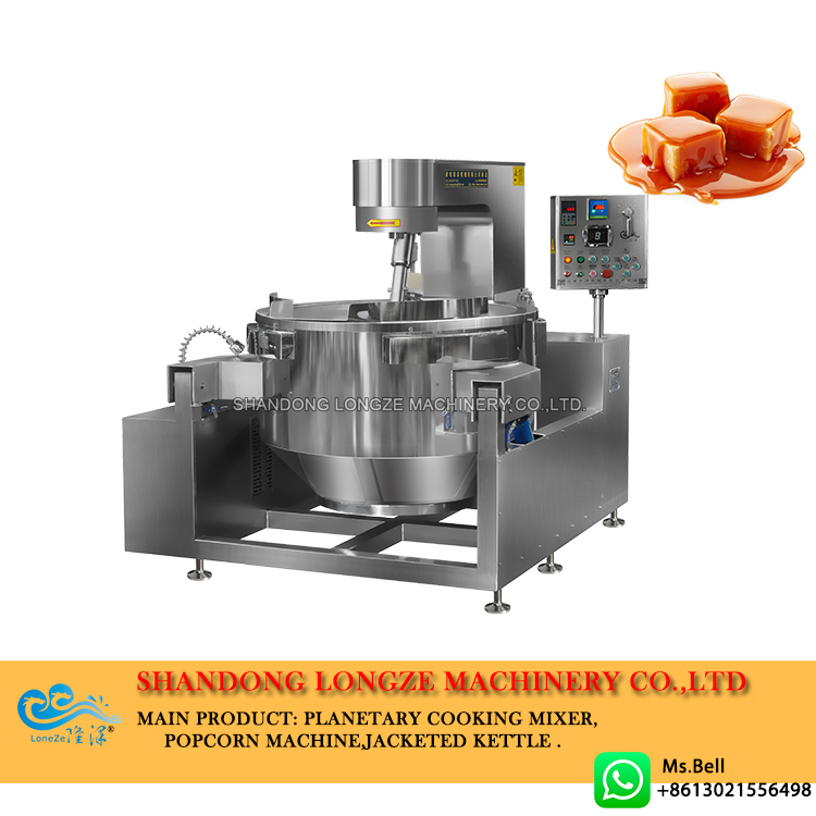 caramel sauce cooking mixer, industrial cooking mixer, automatic cooking mixer