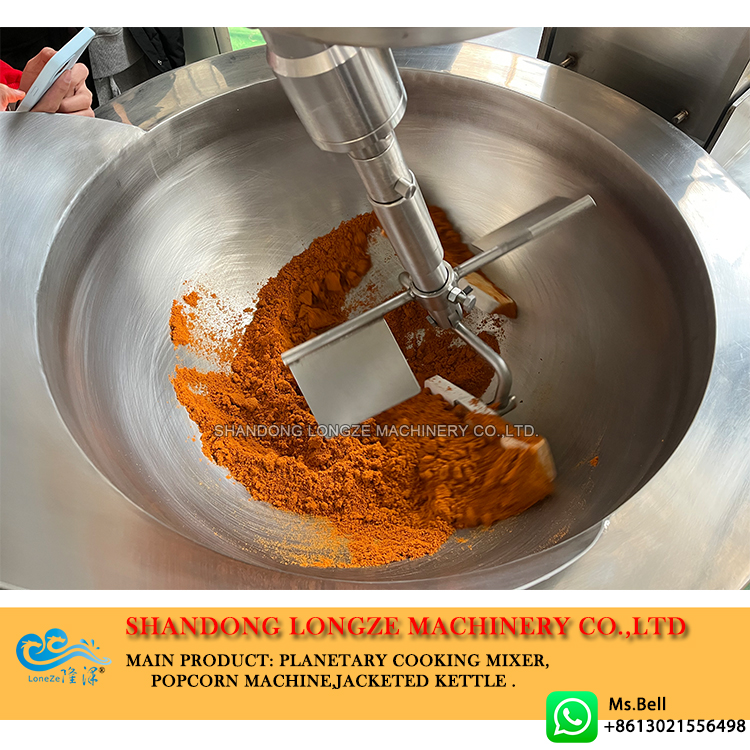 spices mixer machine, flour cooking machine,powder cooking kettle