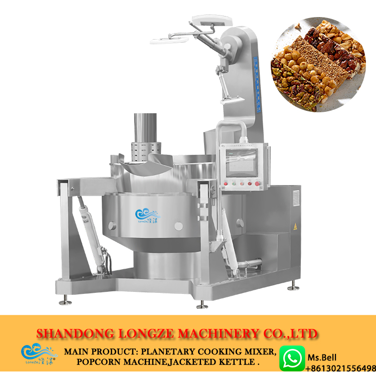 nut bar cooking mixer machine,peanut bar making machine,automatic peanut candy cooking machine