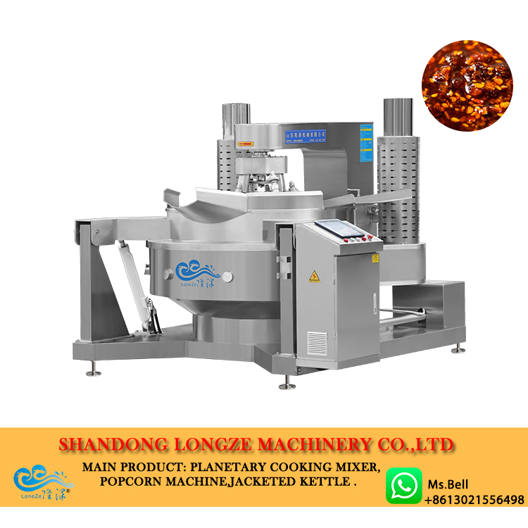 chili oil cooking mixer machine,Sichuan chili oil making machine,chili oil cooking pot