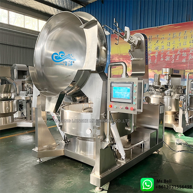 chili oil cooking mixer machine,Sichuan chili oil making machine,chili oil cooking pot