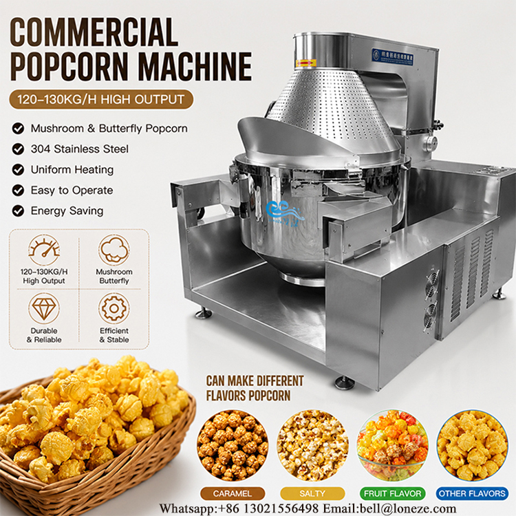 industrial popcorn machine, commercial popcorn popper, popcorn machine factory, popcorn machine manufacturer
