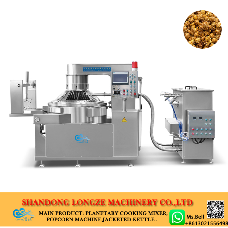 Industrial Popcorn Machine, Large-Scale Popcorn Factory Equipment, Automatic Popcorn Maker, Commercial Popcorn Production Machine